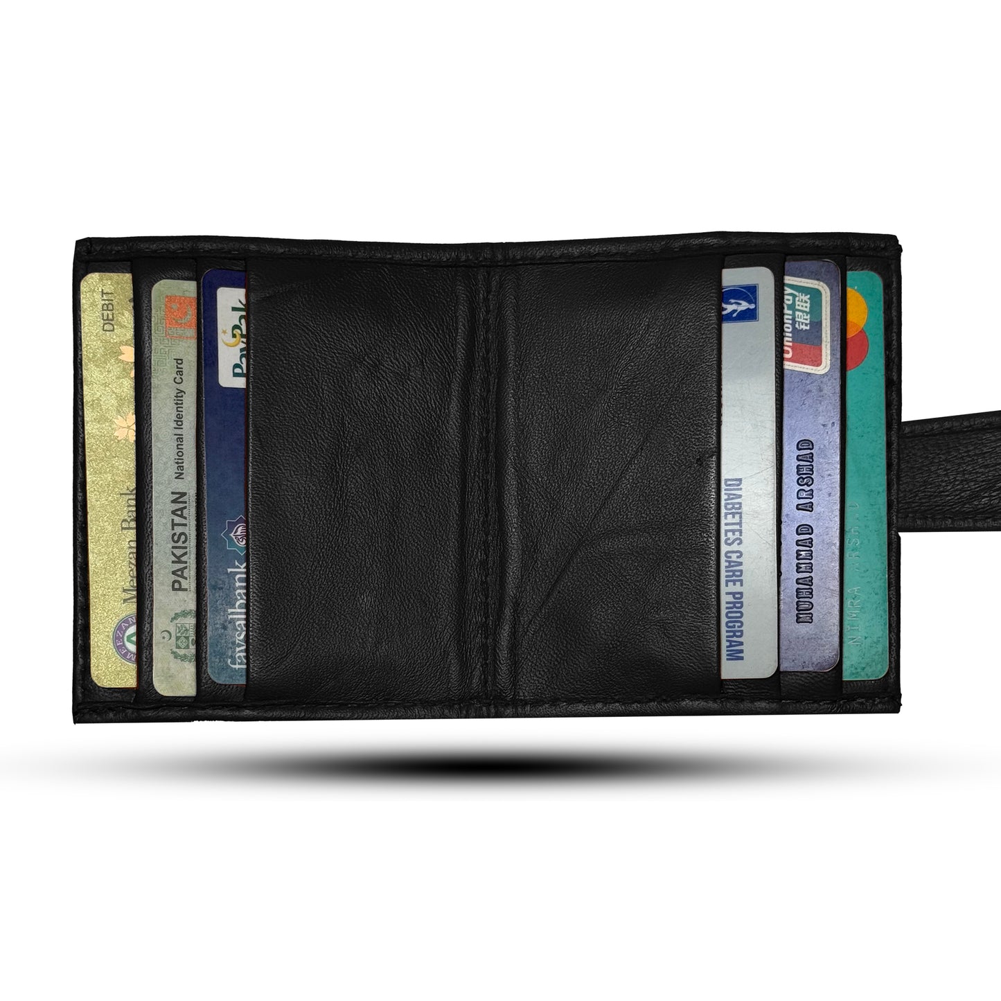 Premium Leather Wallet with Smart Card Ejector & Secure Cash Pocket