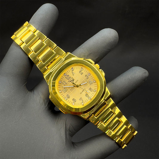 Branded PF Style Luxury Watch - Golden