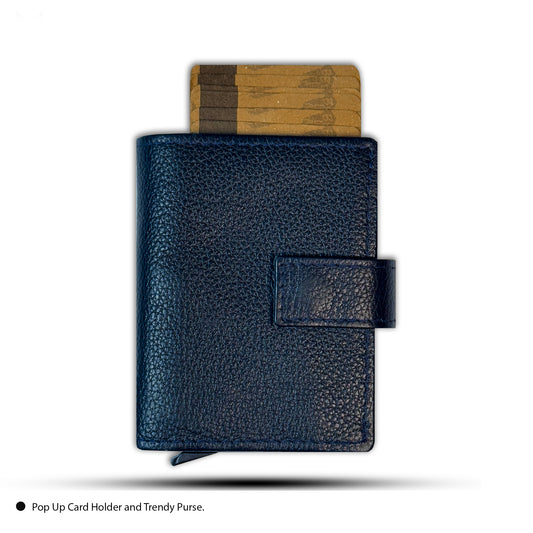 Premium Leather Wallet with Smart Card Ejector & Secure Cash Pocket
