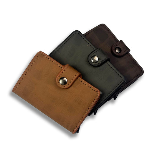 Premium Compact Leather Wallet with Card & Cash Organizer
