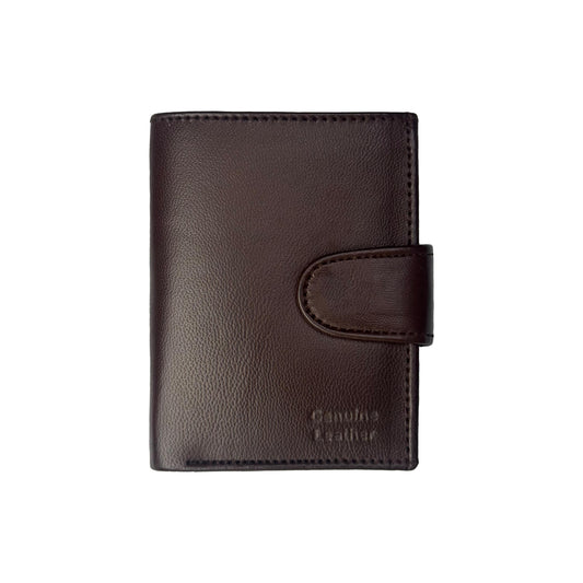 Classic Leather Wallet with Secure Closure
