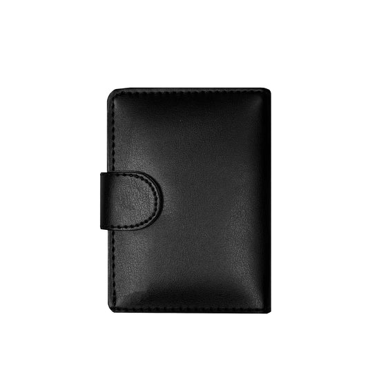 Leather Snap Closure Wallet with Multi-Card Storage